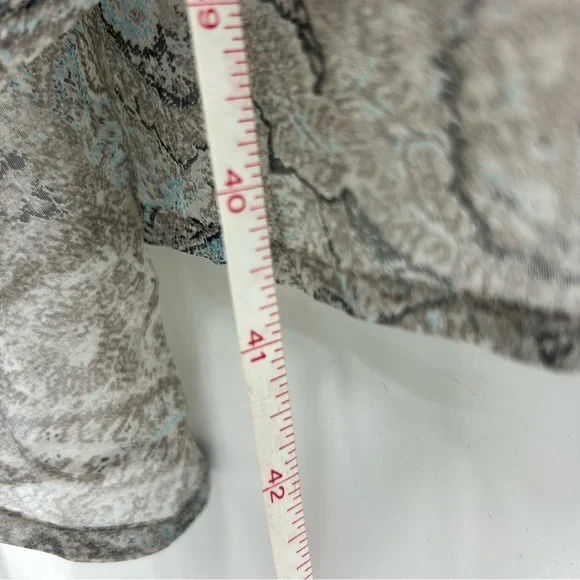 Eskander 100% Silk Sheer Organza Kimono Jacket Green Gray Paisley M/L $1000 - Picture 8 of 9